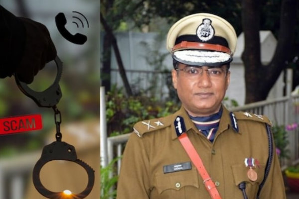 इंदौर ग्रामीण के IG अनुराग कुमार जनता को "डिजिटल अरेस्ट" नामक ठगी से सतर्क रहने का संदेश देते हुए।