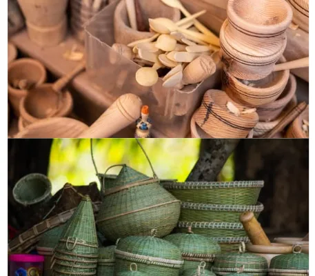 बारसूर क्षेत्र- बंबू आर्ट और वुडेन आर्ट निर्माण