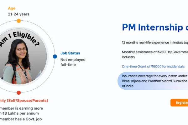 पीएम इंटर्नशिप योजना 2025 में युवाओं को ₹5000 स्टाइपेंड, बीमा और ₹6000 सहायता मिलेगी। जानें पात्रता, आवेदन और सुविधाएं।