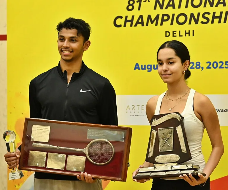 National Doubles Squash: में अभय-वेलावन का दमदार प्रदर्शन