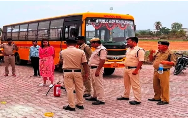 स्कूल बस निरीक्षण अभियान