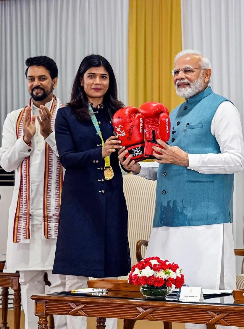 पीएम मोदी खिलाड़ी मुलाकात