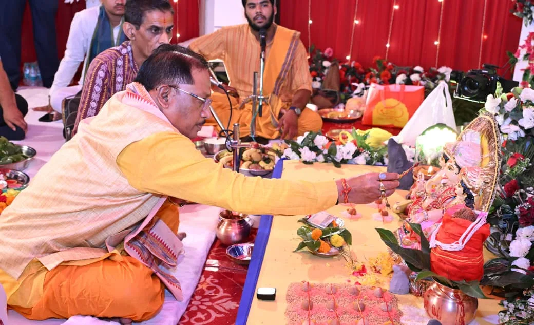 गणेश स्थापना, मुख्यमंत्री विष्णु देव साय,