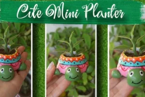 मिट्टी से DIY प्लांटर और ट्रिंकेट डिश टेबल पर सजे हुए