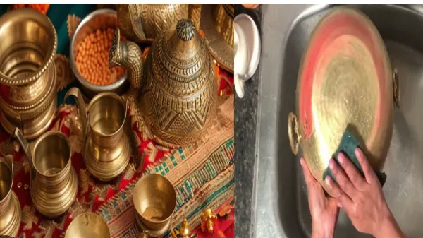 दिवाली क्लीनिंग हैक्स से चमकते पीतल के दीये और बर्तन
