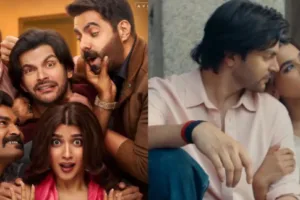प्रेम कीटनू रिलीज़ डेट पोस्टर में वीर पहाड़िया, आफिया सैयद और अपारशक्ति खुराना