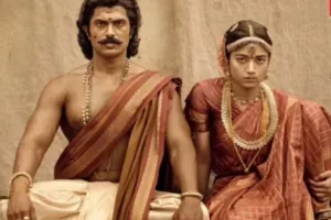 विजय देवरकोंडा रणबाली: 19वीं सदी के गांव और अंग्रेज़ी छावनी के बीच खड़े योद्धा का मूल इलस्ट्रेशन