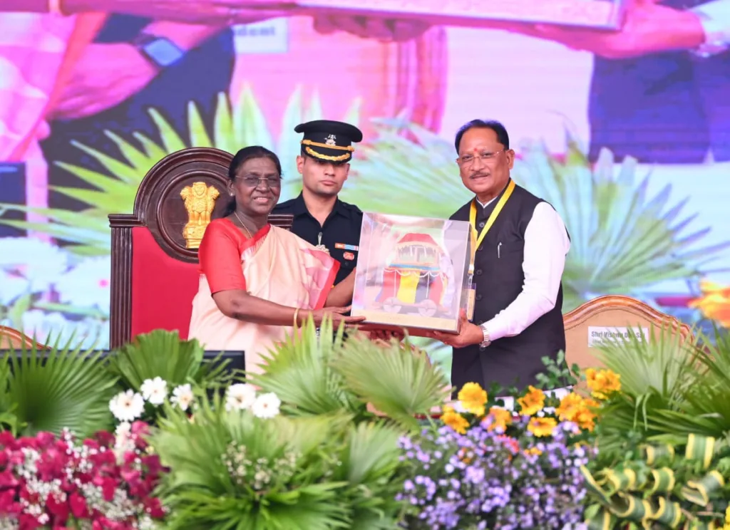 द्रौपदी मुर्मु, विष्णुदेव साय, मुरिया दरबार, मां दंतेश्वरी,